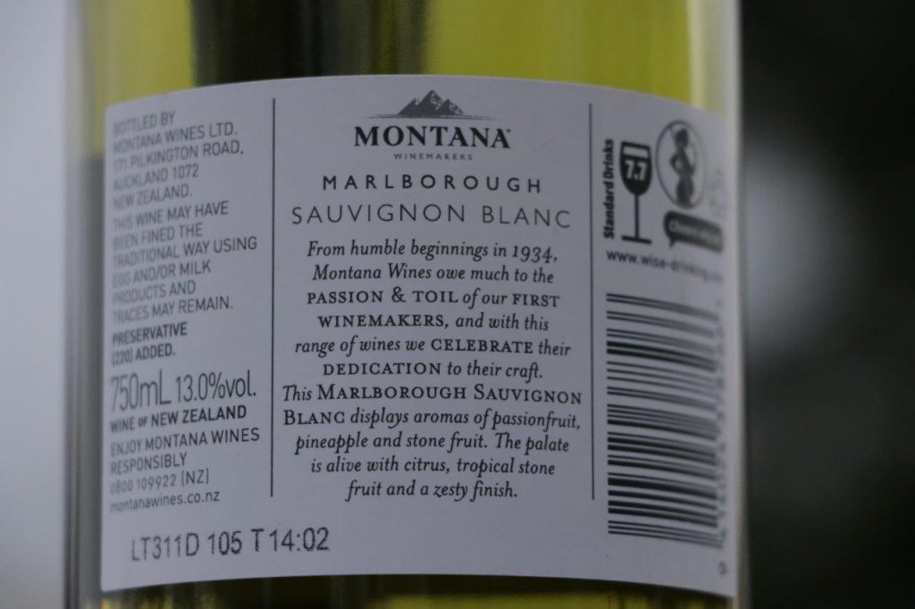 MONTANA Wines Marlborough Sauvignon Blanc 2018
