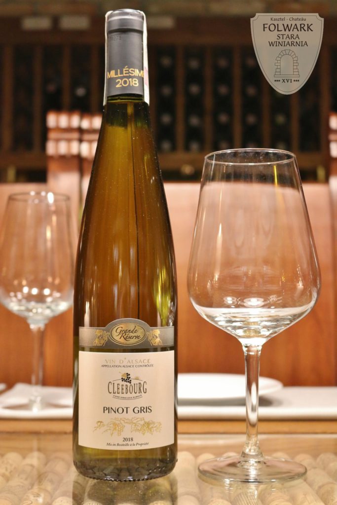 Cléebourg Pinot Gris Grande Réserve wino Alzacja