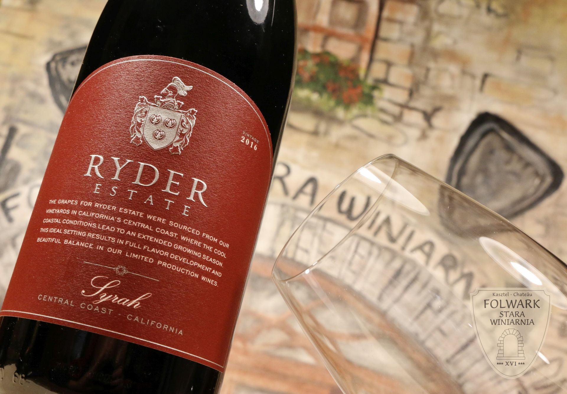 Ryder Estate Syrah Folwark Stara Winiarnia Mszana Dolna